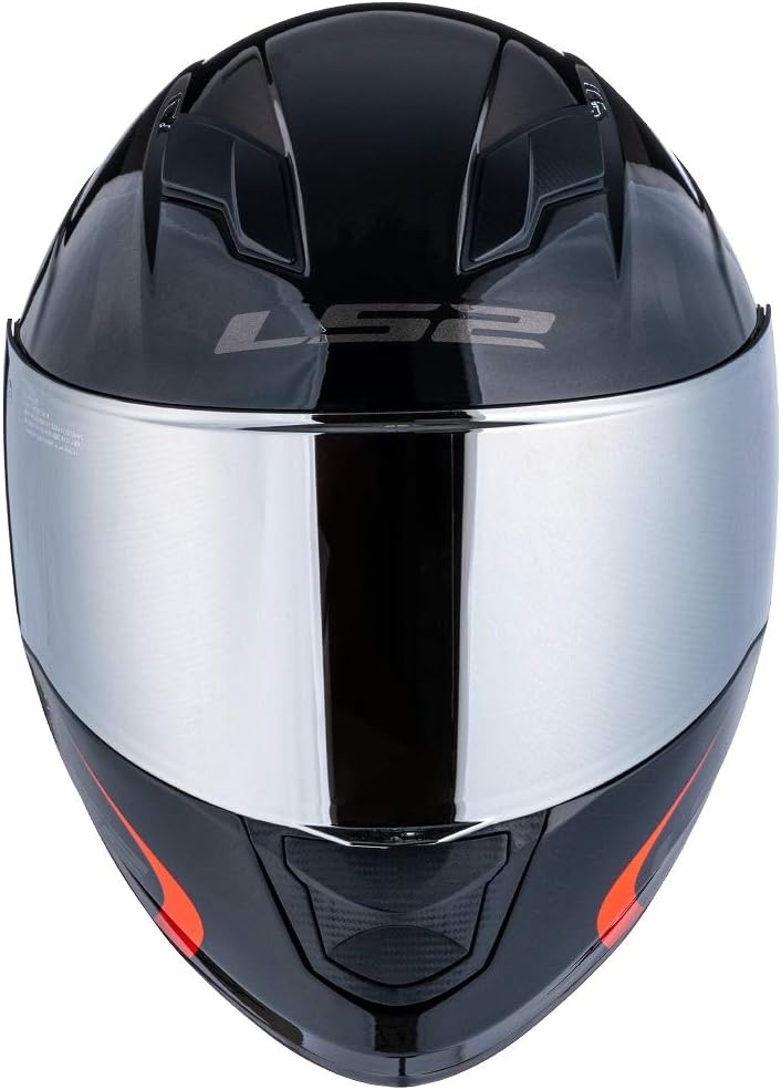 LS2 FF353 Rapid FF320 FF328 Stream EVO Helm Visier (Chrome Silver), Chrome Silver