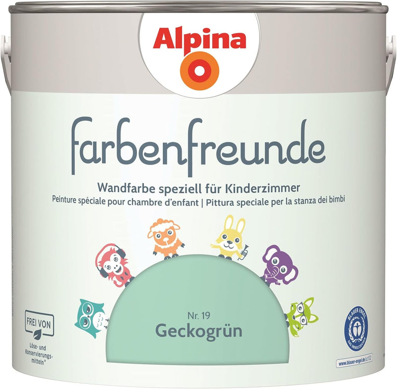 Alpina Farbenfreunde Nr. 19 Geckogrün 2,5 Liter matt, Geckogrün