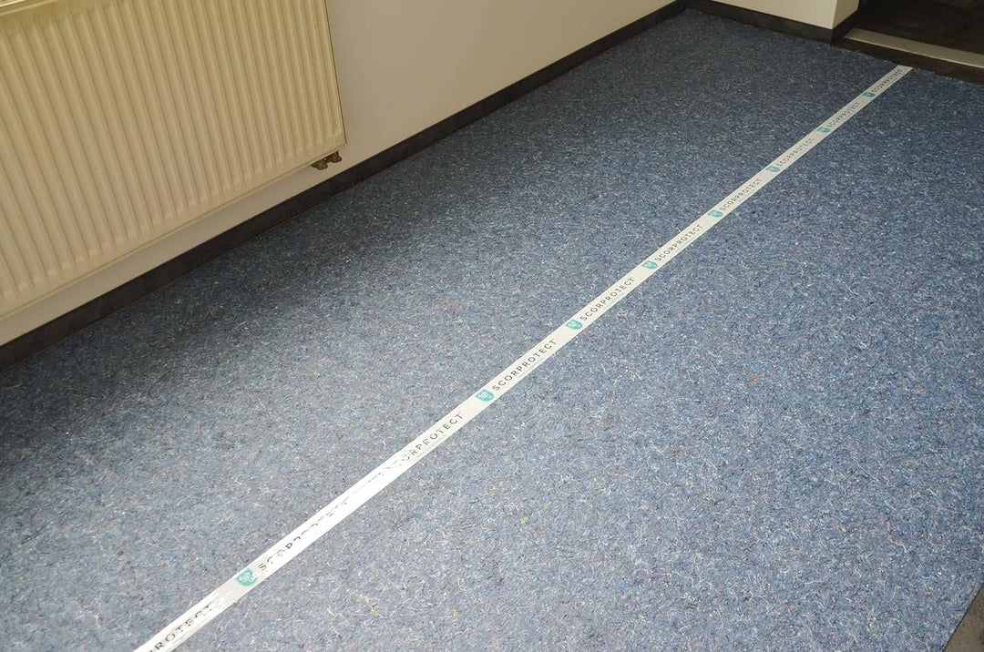 Abdeckvlies Renovierungsvlies Profi grau 1 x 25 m Malerabdeckvlies mit antirutsch Folie 180 g/m²