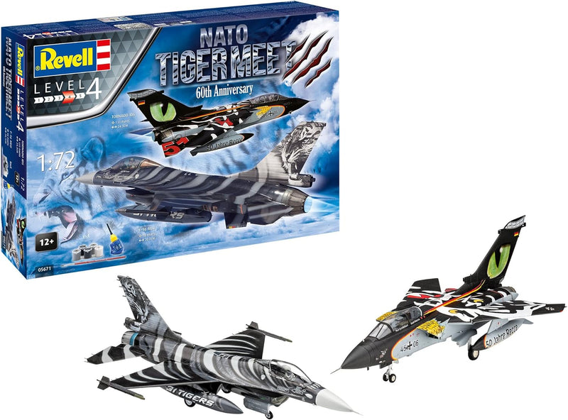 Revell 05671 Geschenkset NATO Tiger Meet - 60th Anniversary, zum Bemalen