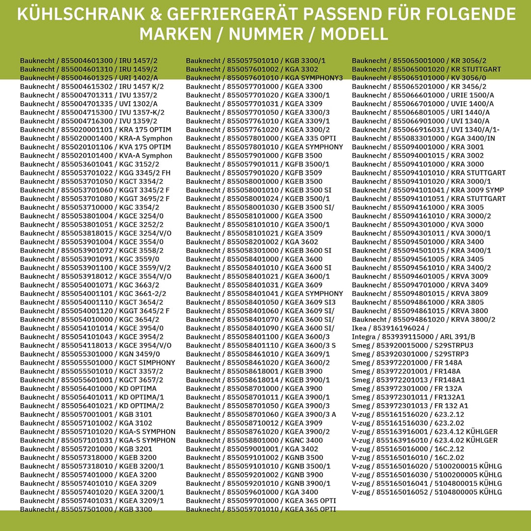 Abstellfach kompatibel mit BAUKNECHT 481241829968 Flaschenabsteller 490x90mm für Kühlschranktüre