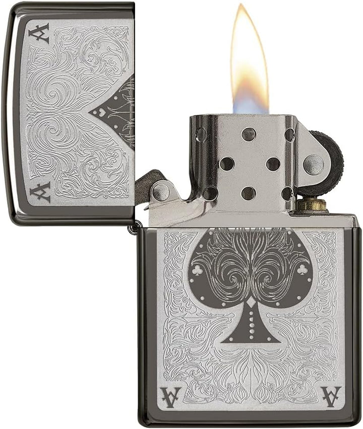 Zippo 28323-150 ACE Filigree Feuerzeug, Schwarz, One Size