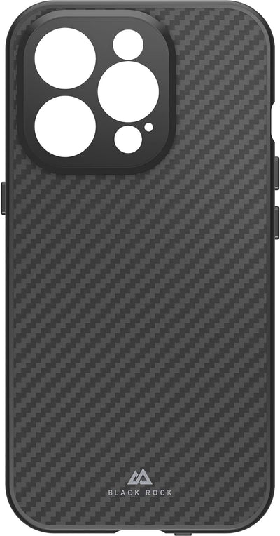 Black Rock - Hülle 360 Grad Glass Case Passend für Apple iPhone 14 Pro I Carbon Handyhülle, Karbon R