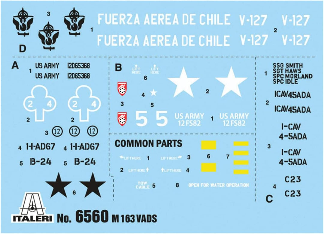ITALERI 6560S - 1:35 M163 VADS , Modellbau, Bausatz, Standmodellbau, Basteln, Hobby, Kleben, Plastik