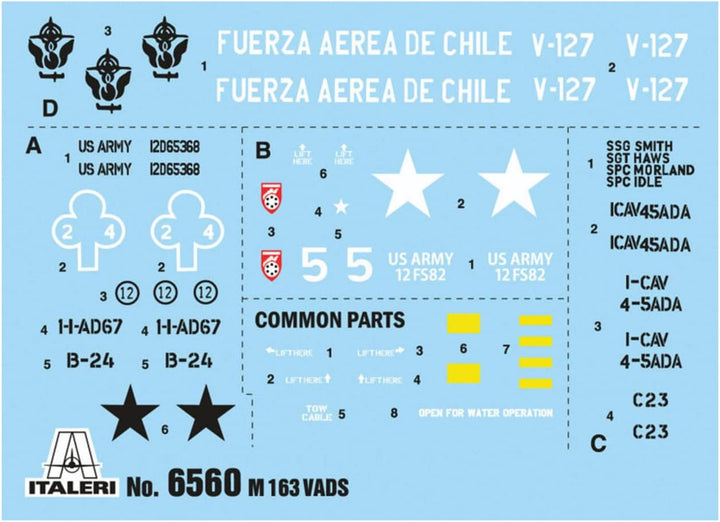 ITALERI 6560S - 1:35 M163 VADS , Modellbau, Bausatz, Standmodellbau, Basteln, Hobby, Kleben, Plastik