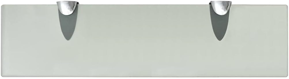 FIRBNUS Wall Shelf 2 Stück 40x10x0,8 cm Bad Regal Ablagen Regal Glas Schwebend für Wohnzimmer Badezi