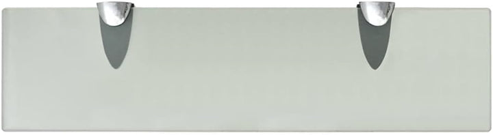 FIRBNUS Wall Shelf 2 Stück 40x10x0,8 cm Bad Regal Ablagen Regal Glas Schwebend für Wohnzimmer Badezi