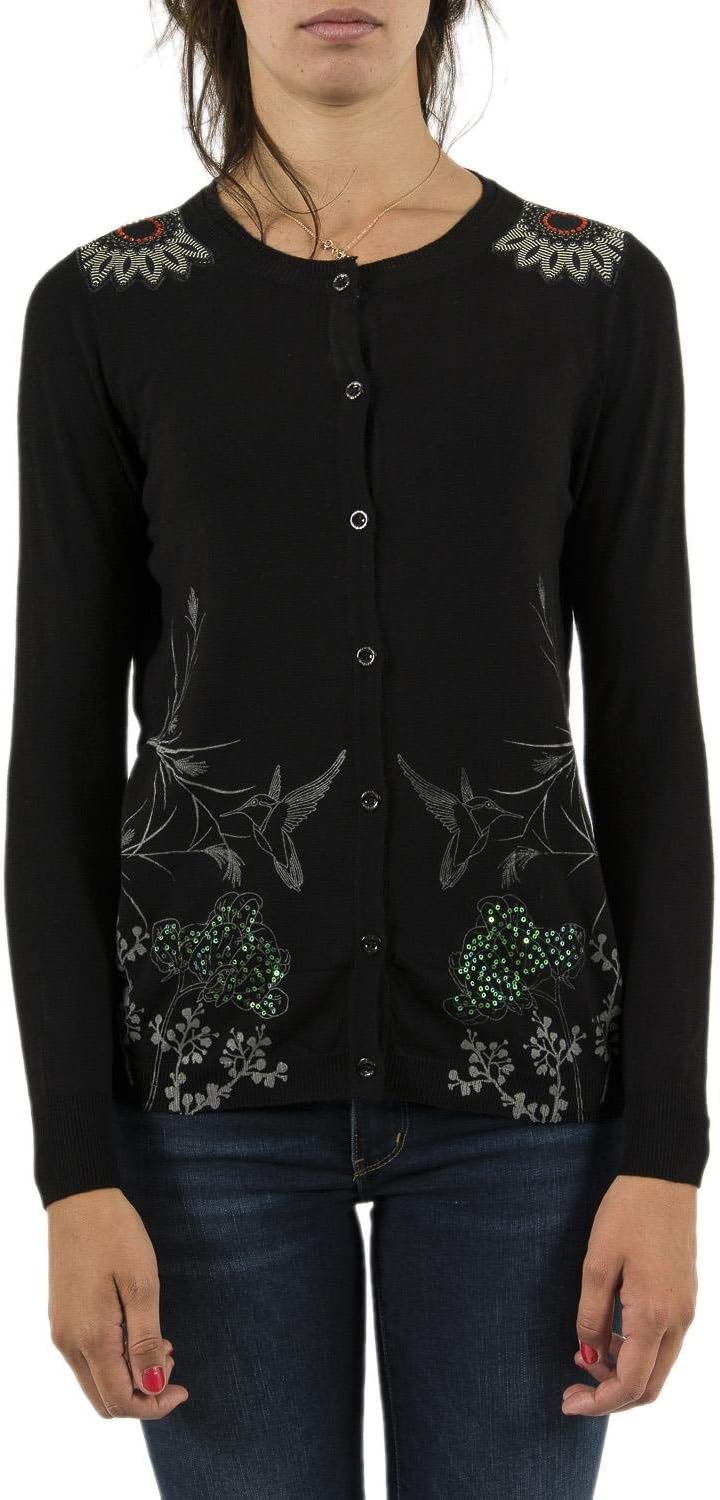 Desigual Womens ANTIA Schwarz Strickjacken XS