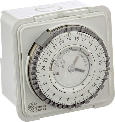 VEMER VP884100 NAPA D Elektromechanisch Zeitschaltuhr mit Steckreitern mit Tagesprogrammierung, Scha
