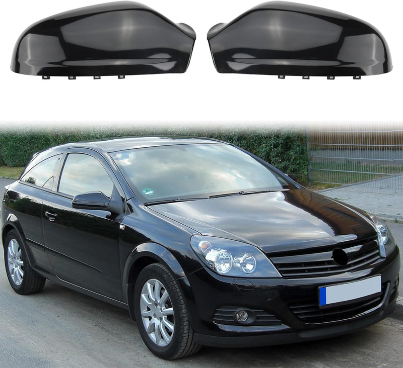 1 Paar Auto Rückspiegel Abdeckung Ersatz für Opel Vauxhall Astra H 2004-2009, Aussenspiegel Spiegelk