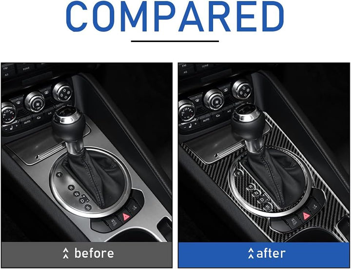 KUNGKIC Kohlefaser Auto Schalthebelknauf Konsole Media Panel Abdeckung Für Audi TT zubehör innenraum