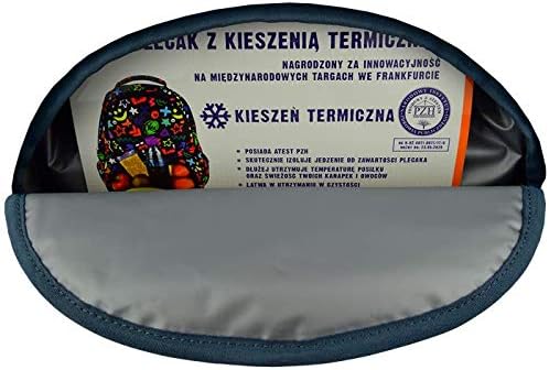 St.Right Flames Set Rucksack mit Kühltasche + Federmäppchen für die Grundschule, mittelgross