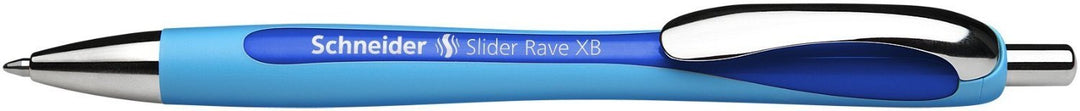 Schneider 132501 Kugelschreiber Slider Rave XB (10 Stück schwarz, 10er Pack, blau, 5