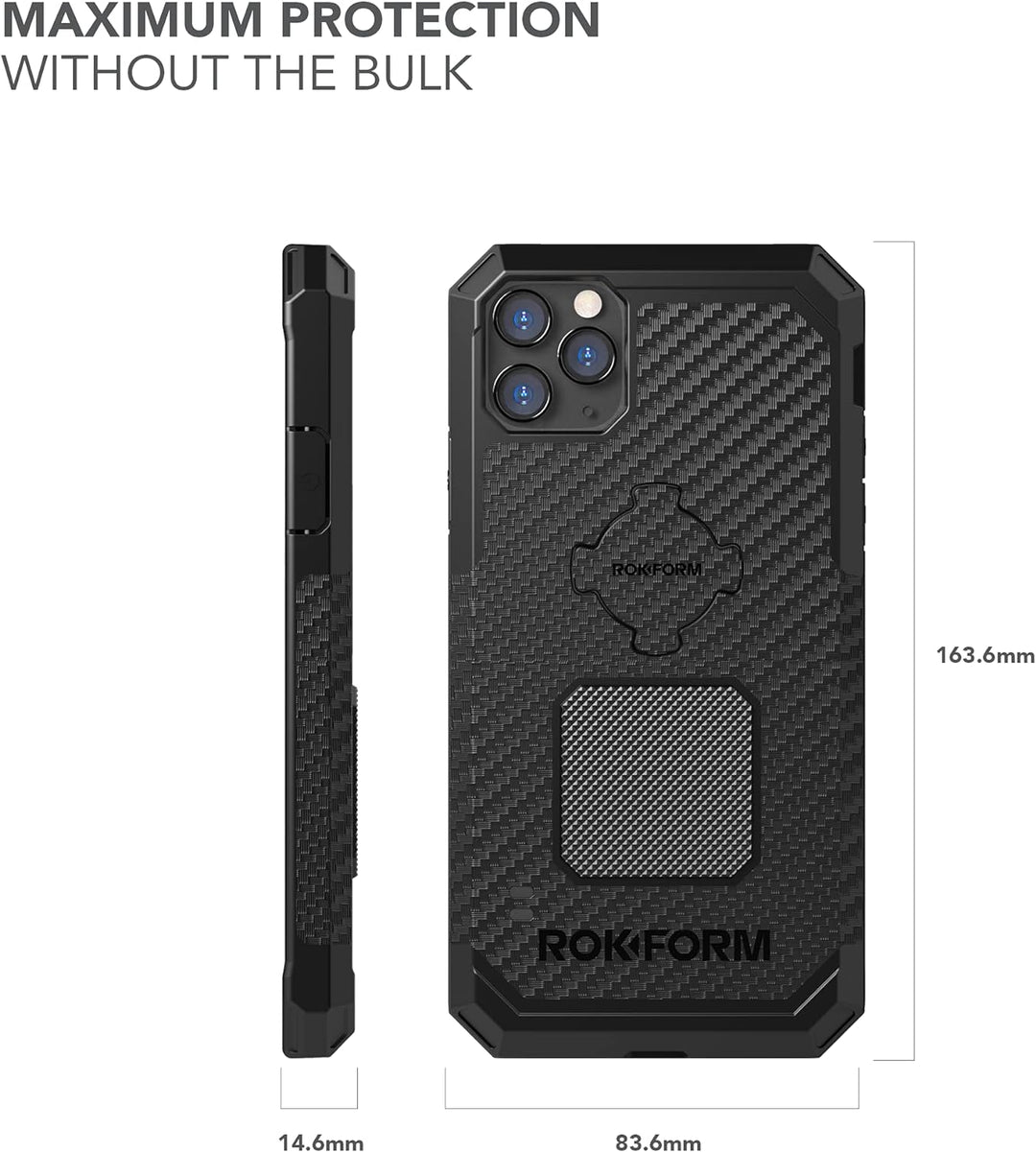 ROKFORM Schutzhülle für iPhone 11, magnetisch, Drehverschluss, iPhone 11 Pro Max, schwarz schwarz iP