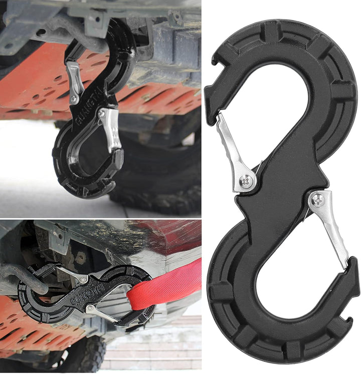Abschlepphaken, Offroad-Rettungsschäkel S Typ Metall Schwarz Haken 8-16 Tonnen 18000lb-35300lb Verwe