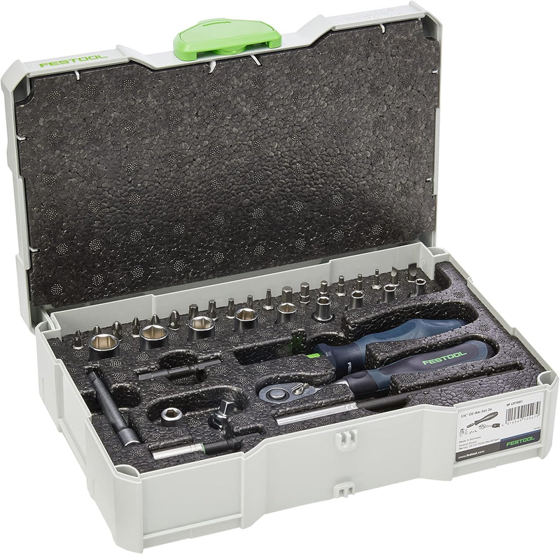 Festool Ratschen-Set 1/4"-CE RA-Set 36 (mit ), im Systainer Einzelbett, Einzelbett