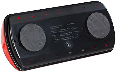 PACO KFZ Dachaufsetzer Speed leuchtrot Feuerwehr im Einsatz TÜV geprüft bis 240 km/h Textfarbe gelb