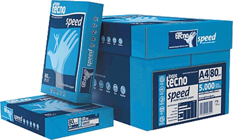 Inapa Tecno Speed/1298110661 DIN A4 weiss geriest 80 g/qm Inh.5000 4011211007807