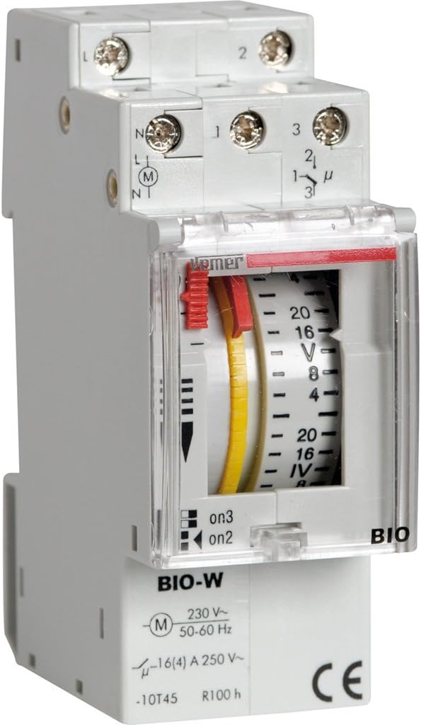 Vemer ve088100 Zeitschalter elektromechanisch bio-w, hellgrau