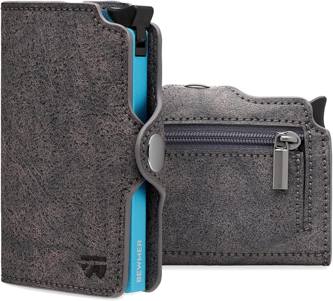 BEWMER 1 Geschütztes Kartenetui | Slim Wallet für Männer und Frauen | Kartenhalter mit RFID-Schutz u