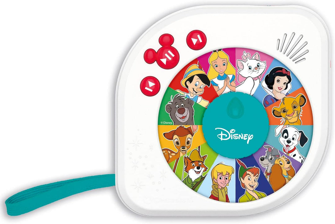 Clementoni 59288 Disney Baby – Es war einmal Disneys Märchenerzähler, Hörspielbox mit Märchen, lusti