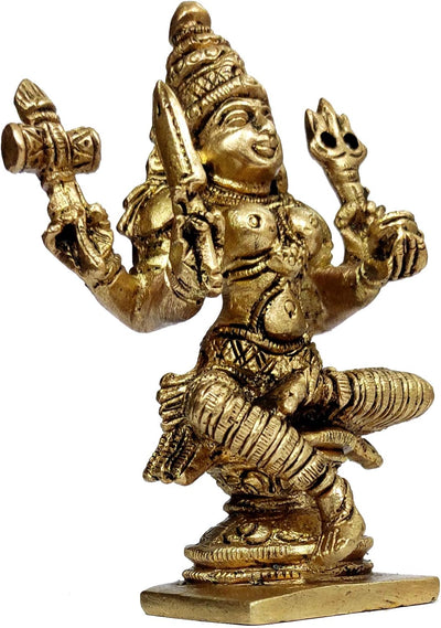 Purpledip Idol Mariamma Shakthi Devi: Kleine Statue der Göttin Arulmigu Mariamman (12075)