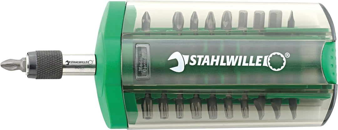 STAHLWILLE 1202 | Bit Set 21-tlg. für Akkuschrauber oder Bohrmaschinen | 1/4" Schnellwechsel-Bithalt