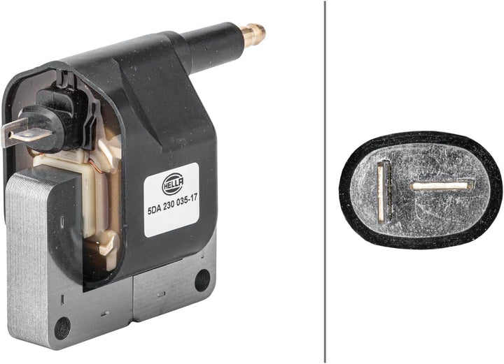 HELLA 5DA 230 035-171 Zündspule - 3-polig - Kerzenschachtzündspule - geschraubt