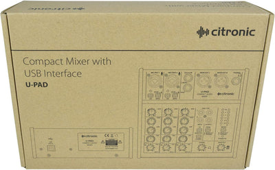 Citronic U-PAD compact mixer met USB interface
