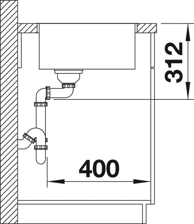 BLANCO SUBLINE 500-IF SteelFrame | SILGRANIT anthrazit | Einbauart: Einbau von Oben & Flächenbündig