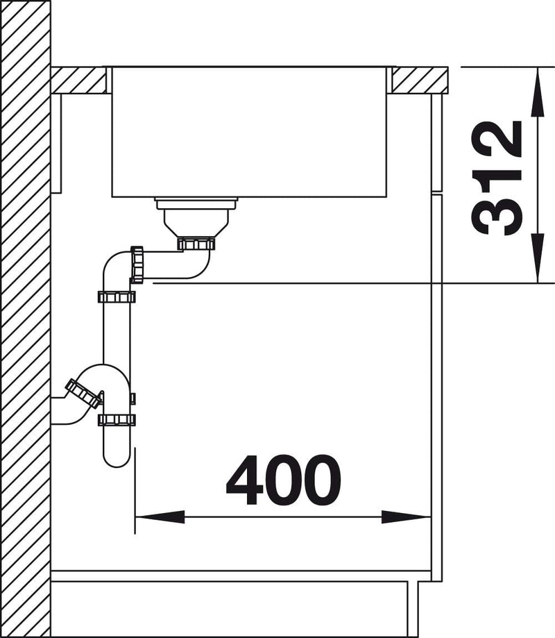 BLANCO SUBLINE 500-IF SteelFrame | SILGRANIT anthrazit | Einbauart: Einbau von Oben & Flächenbündig