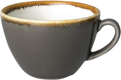 Olympia Kiln Cappuccino-Tasse Rauch, 340 ml, innovatives Design mit neuen Funktionen Grau Tasse Einz