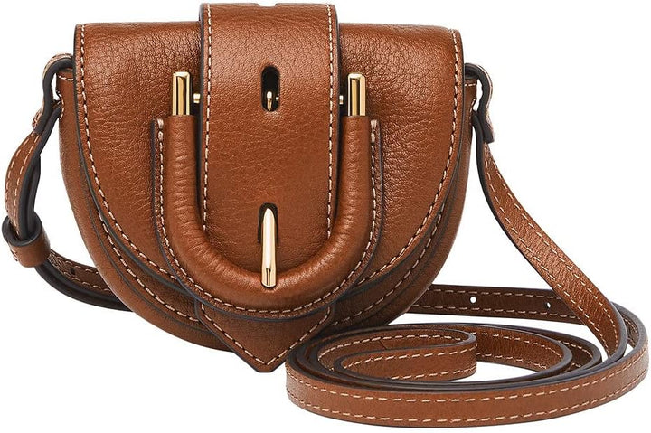 Fossil Damen Harwell Umhängetasche, 10.8 L x 3.4 W x 7 cm H Brown, Brown