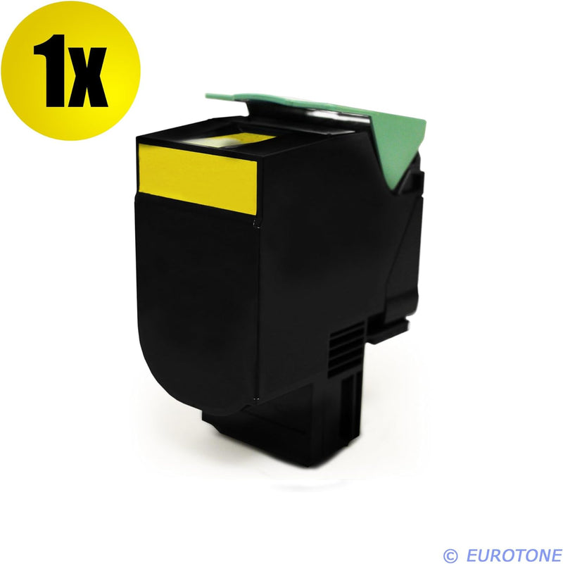 Eurotone 4er Set Kompatible Toner XXL für Lexmark CX510de / CX510dthe / CX510dhe Drucker - ersetzt 8