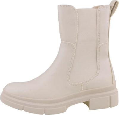 Tamaris Damen 1-1-25478-29 Stiefelette 41 EU Ivory Uni, 41 EU Ivory Uni