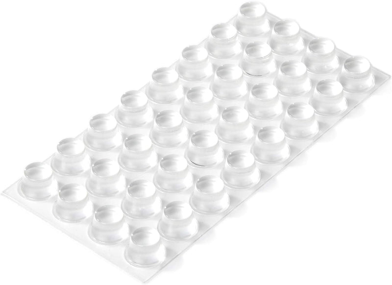 Adsamm® | 32 x selbstklebende Anschlagpuffer | Ø 16,5 mm | Höhe: 10,2 mm | rund | zylindrisch | Tran