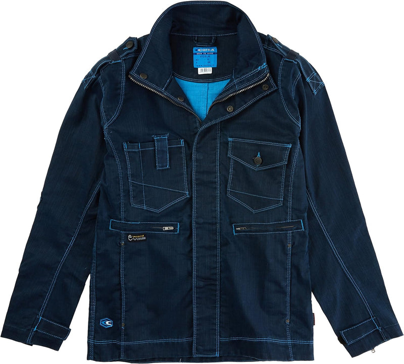 Cofra V470-0-02.Z48 Arbeitsjacke "Vizela", marineblau / hellblau, Grösse 48 48 Navy / Blue, 48 Navy