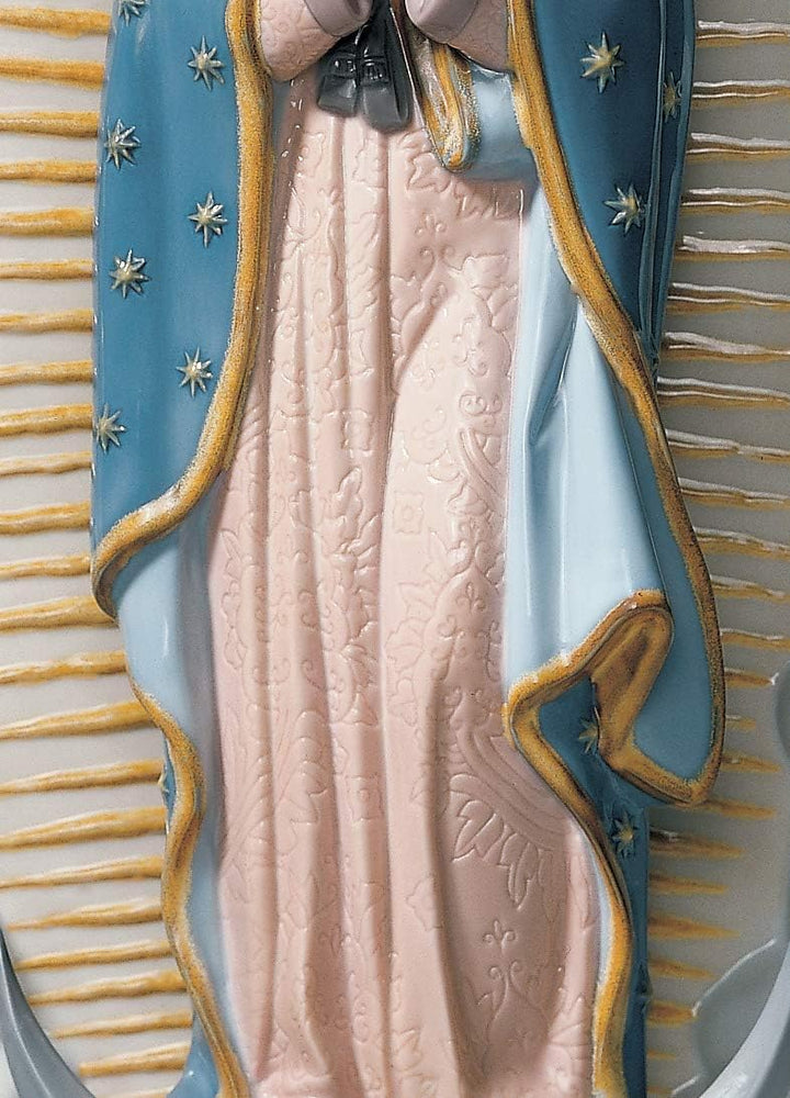 LLADRÓ Figur Muttergottes Von Guadalupe. Guadalupe Jungfrau. Porzellan.