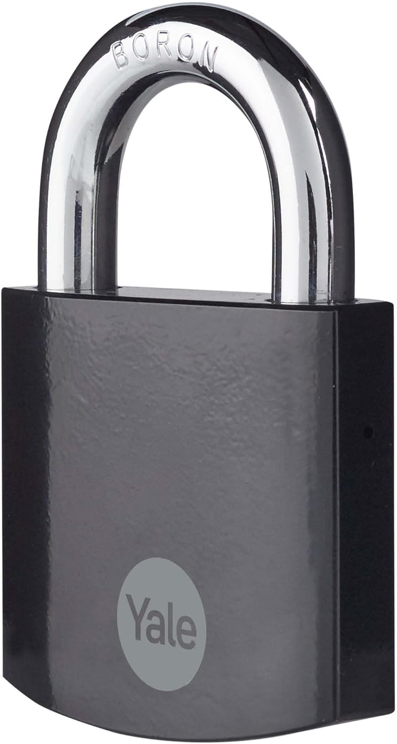 Yale - Y300B/63/127/1 Maximale Sicherheit 62mm gehärteter Stahlhülle - Schwarz - offener Bügel aus B