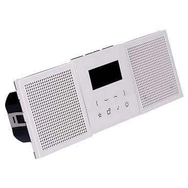 Jung Smart Radio DAB Bluetooth Komplett-Set Serie LS Weiss mit 2 Lautsprechern DABLS2BTWW und 3-Fach