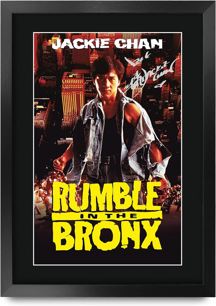HWC Trading Rumble In The Bronx A3 Gerahmte Signiert Gedruckt Autogramme Bild Druck-Fotoanzeige Gesc