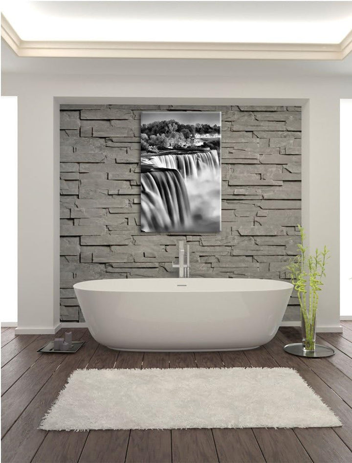 Pixxprint Beeindruckende Niagara Fälle als Leinwandbild/Grösse: 100x70 / Wandbild/Kunstdruck/fertig