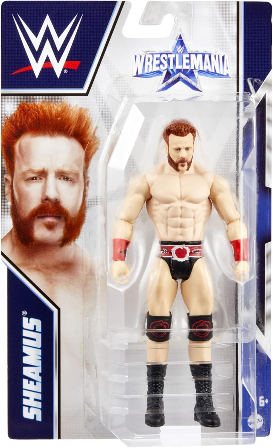 WWE HDD77 - WrestleMania Sheamus Actionfigur, bewegliches 15-cm-Sammlerstück, Spielzeug Geschenk für