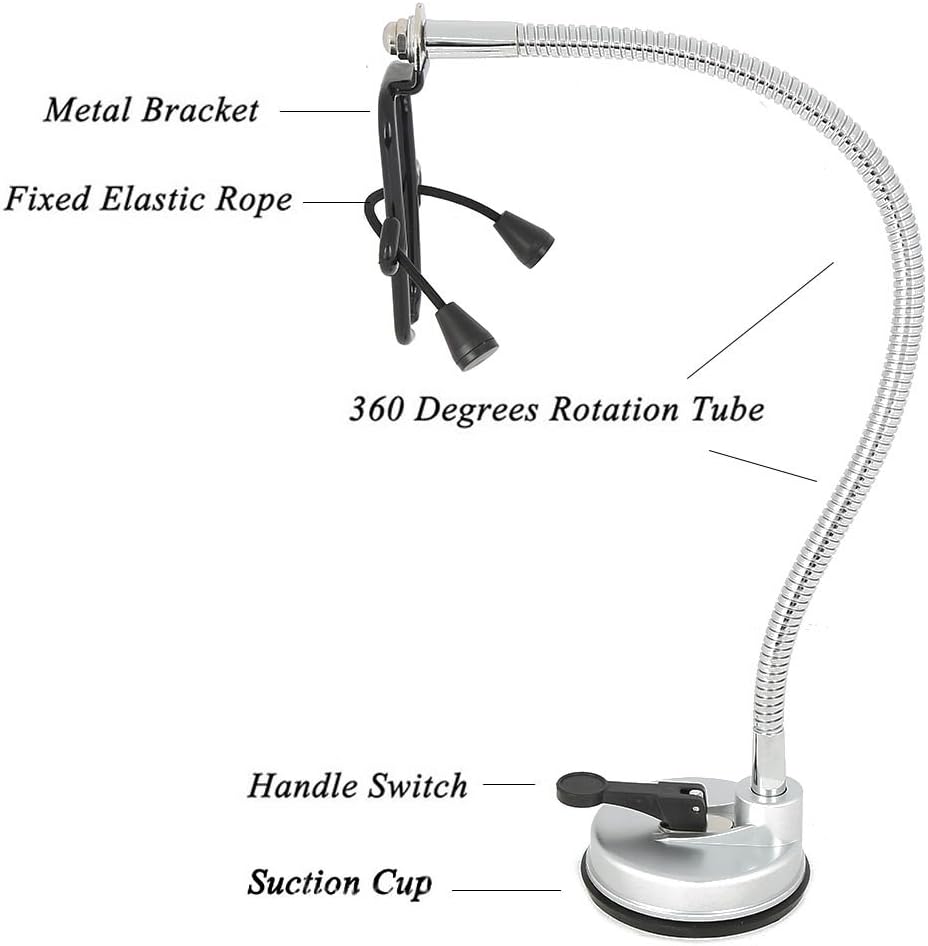Ejoyous Haartrockner Halter, Badezimmer Freisprecheinrichtung Haartrockner Stand mit Sauger Fön-Halt