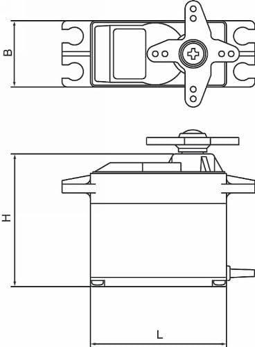 Graupner 7923 Servo digital DES 567 MG 12 mm