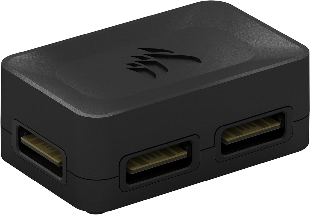 Corsair iCUE LINK 4-Wege-Signalverteiler - Für Benutzerdefinierte Kühlungs-Setups - Magnetische Befe