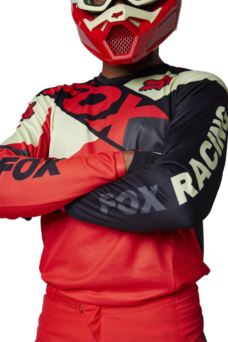 Fox Racing Herren 180 Xpozr Motocross Trikot Jersey (1er Pack) L Rot, L Rot