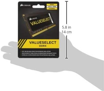 Corsair Value Select SODIMM 8GB (1x8GB) DDR4 2133MHz C15 Speicher für Laptop/Notebooks - Schwarz 213