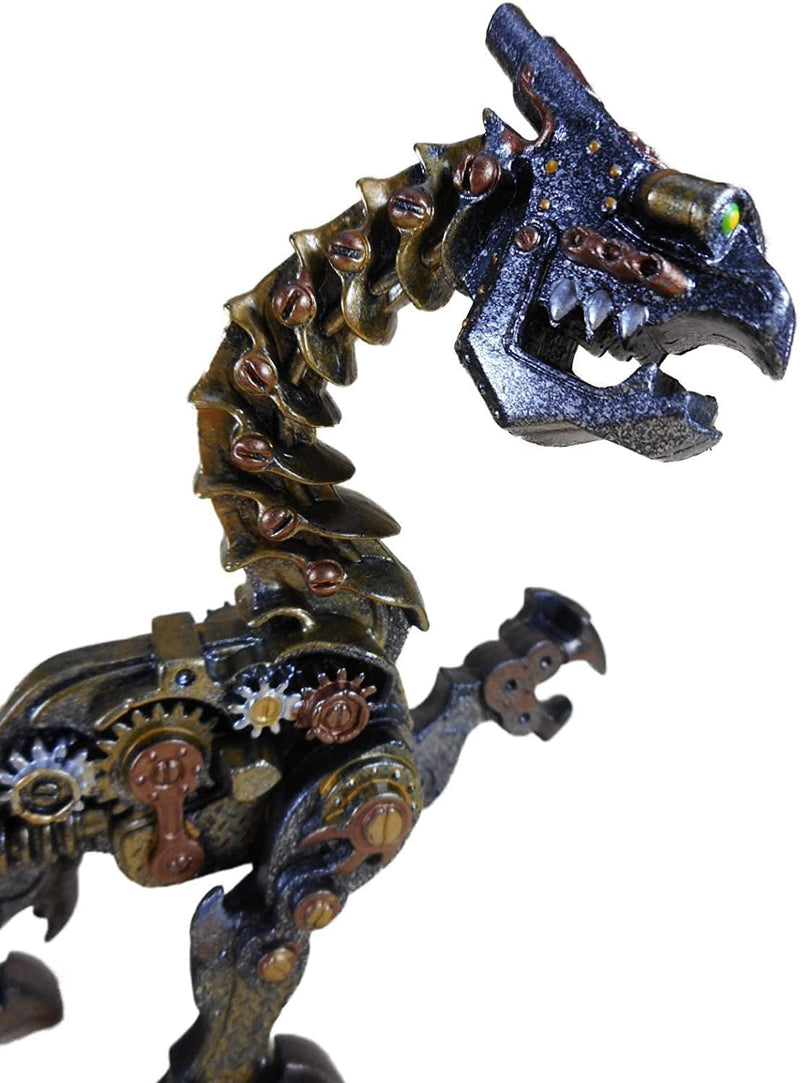 Generisch Steampunk Drache 14 x 18 cm Gothic Dracus Dragon Tier Figur Deko SRBG H159