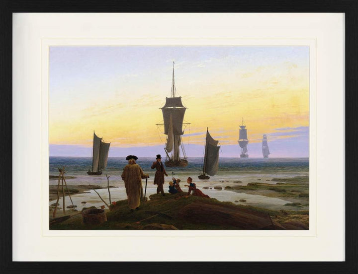 1art1 Caspar David Friedrich Poster Die Lebensstufen, 1835 Gerahmtes Bild Mit Edlem Passepartout | W